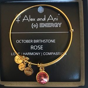 Alex and Ani Pink October Birthstone Bracelet